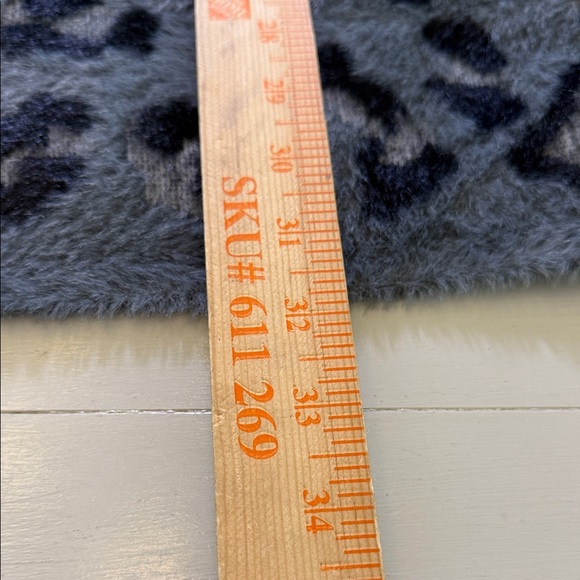 Evolution by Cyrus Leopard Wallie Fuzzy Open Cardigan Sweater Size Small - Picture 12 of 13